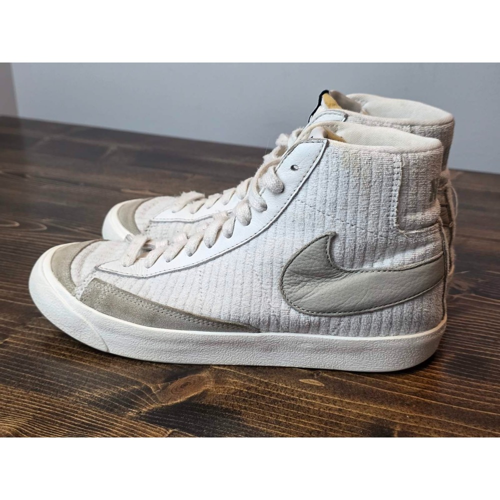 Nike MAC Men's Sneakers Size 6 Gray White High Top Mesh Lace Up Shoes DJ4856-991